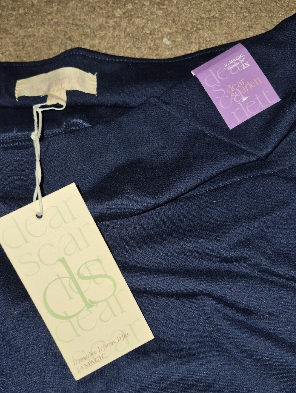 Women's Dear Scarlett Magic Pants 26 Inseam in Navy - Picture 2 of 3